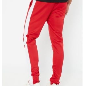 Red SweatPants With White Stripe!